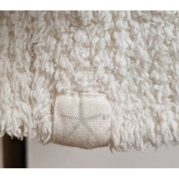 Women's Cream Color CozyChic® Honeycomb Shawl Cardigan Sweater Medium - Picture 11 of 13